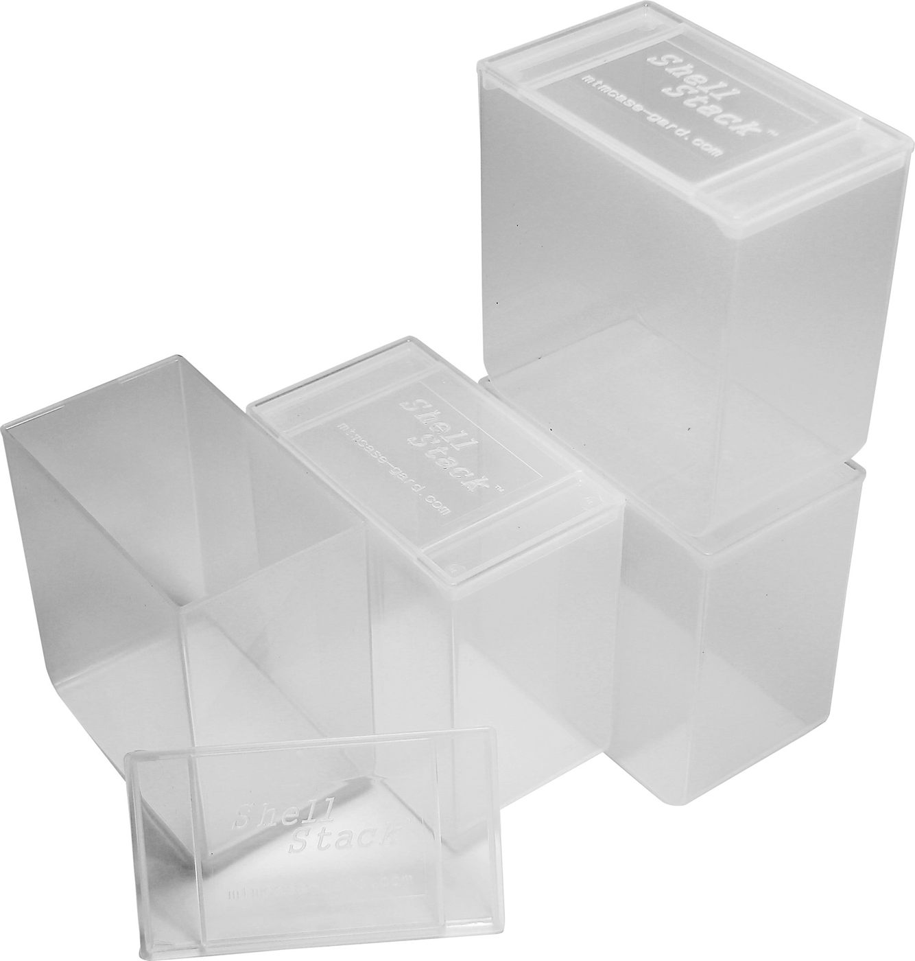 MTM SS25-00 Shell Stack 25 Round Compact Shotshell Storage Box, Clear See-T