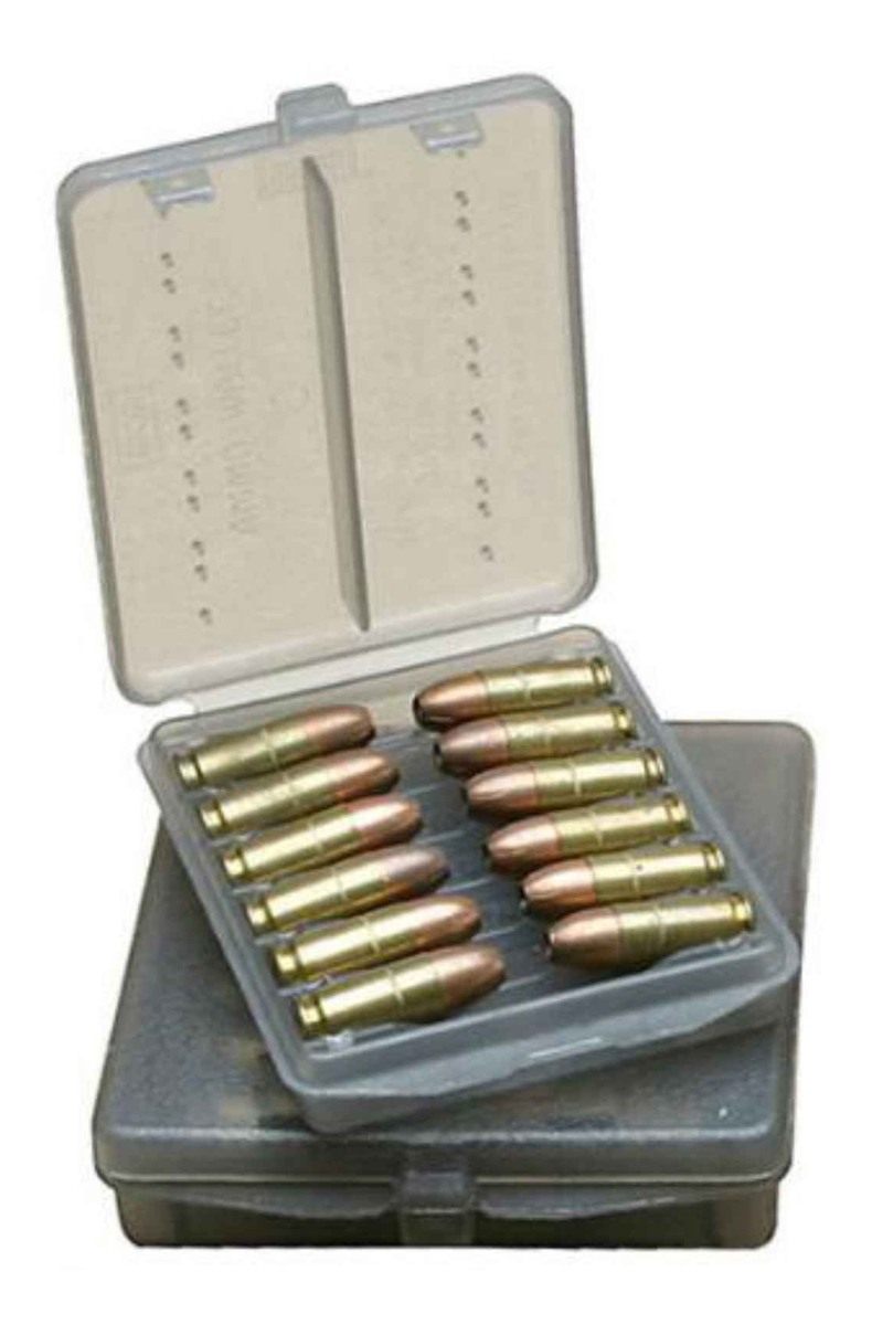 MTM 18 Rounds 45 Cal Case-Gard Ammo Wallet (Clear Smoke)