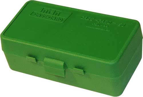 MTM 50 Round Flip-Top Ammo Box 41/44 Cal (Green) 1.75in view 3