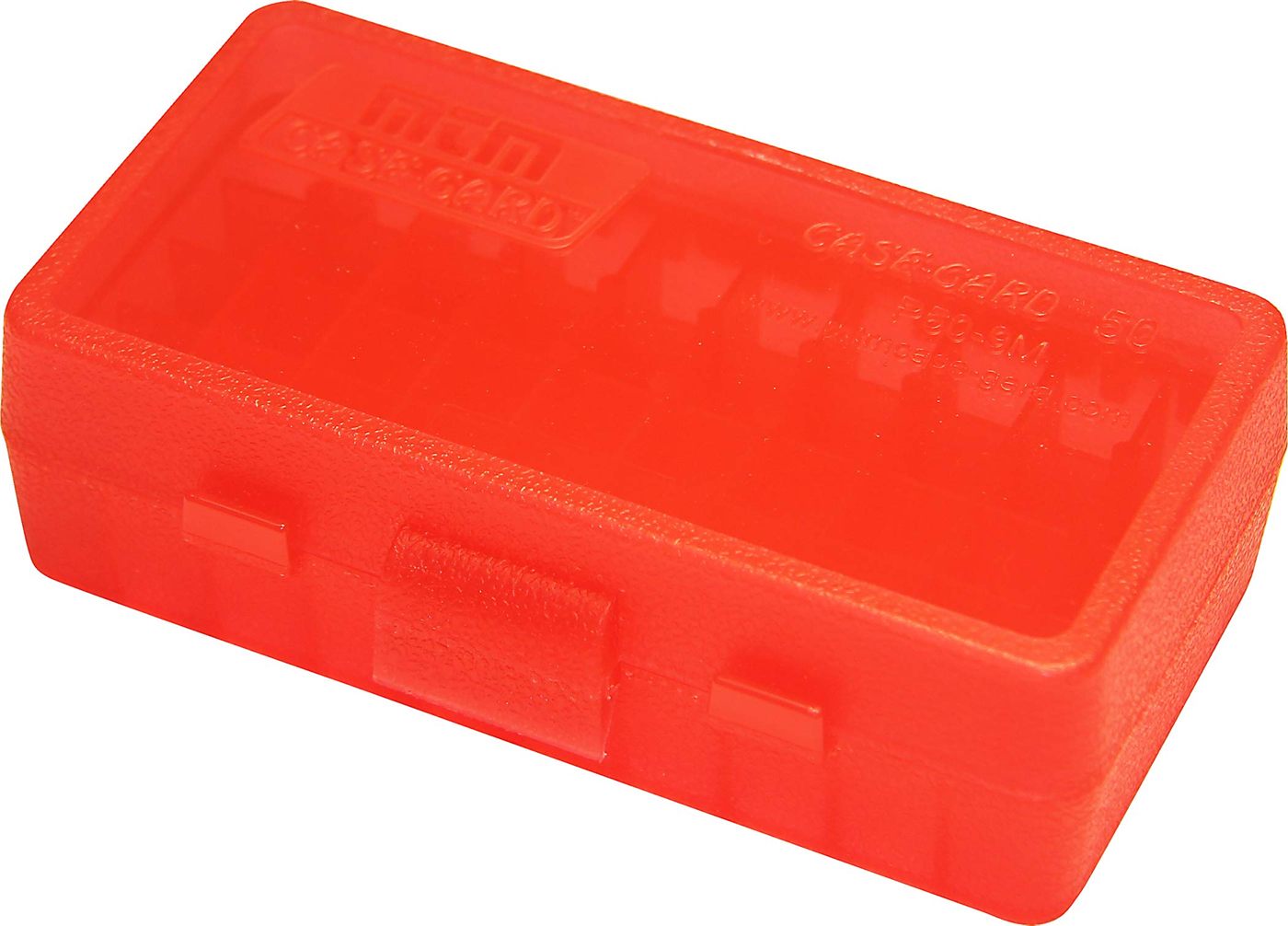 MTM P50-9M-29 Ammo Box 50 Round Flip-Top | Fits 380 ACP Cal | Made of Polyp
