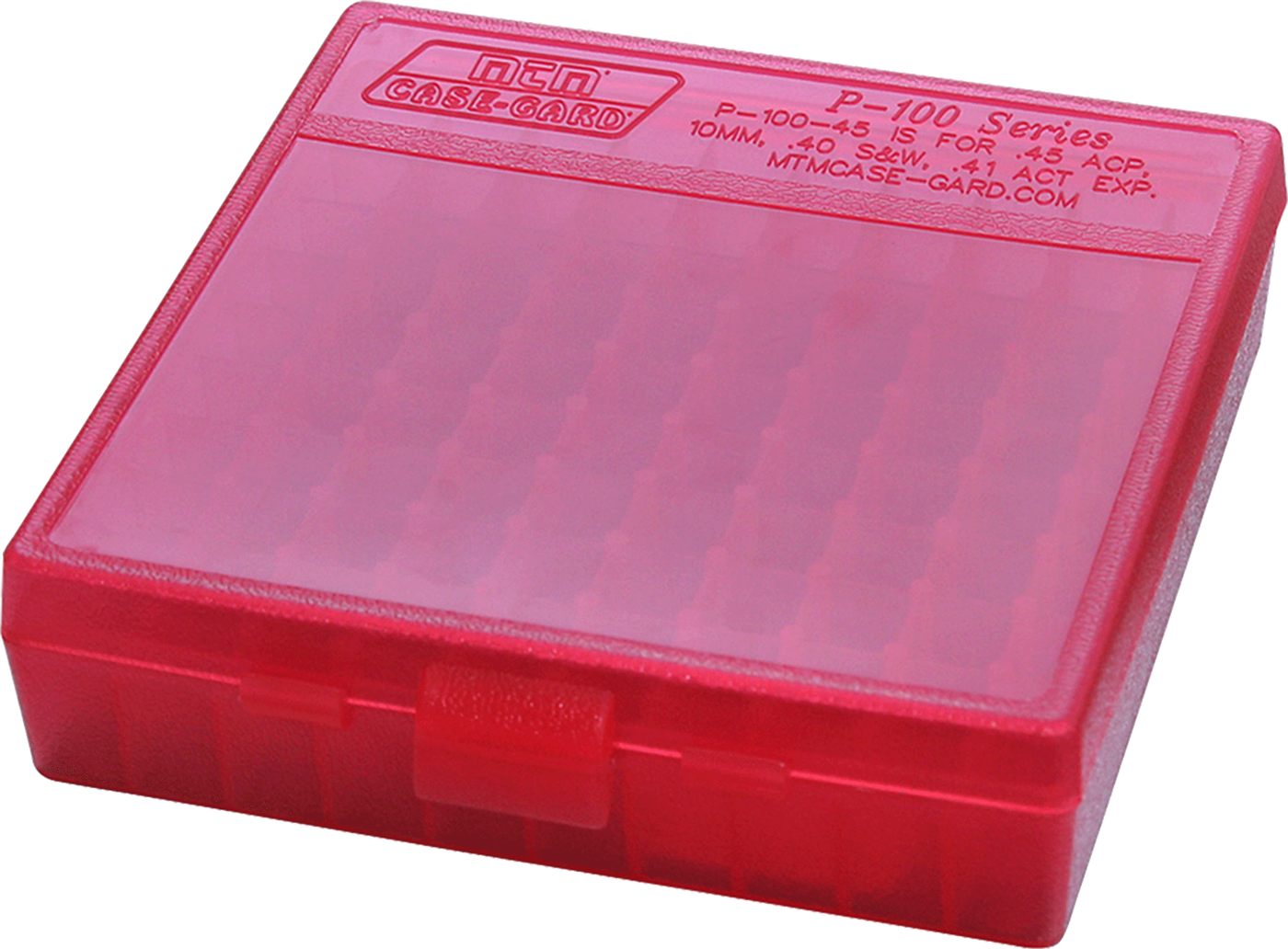 MTM P-100-9-29 Ammo Box Round Flip-Top | Fits 9mm, 380 ACP | Easy grip | St view 2