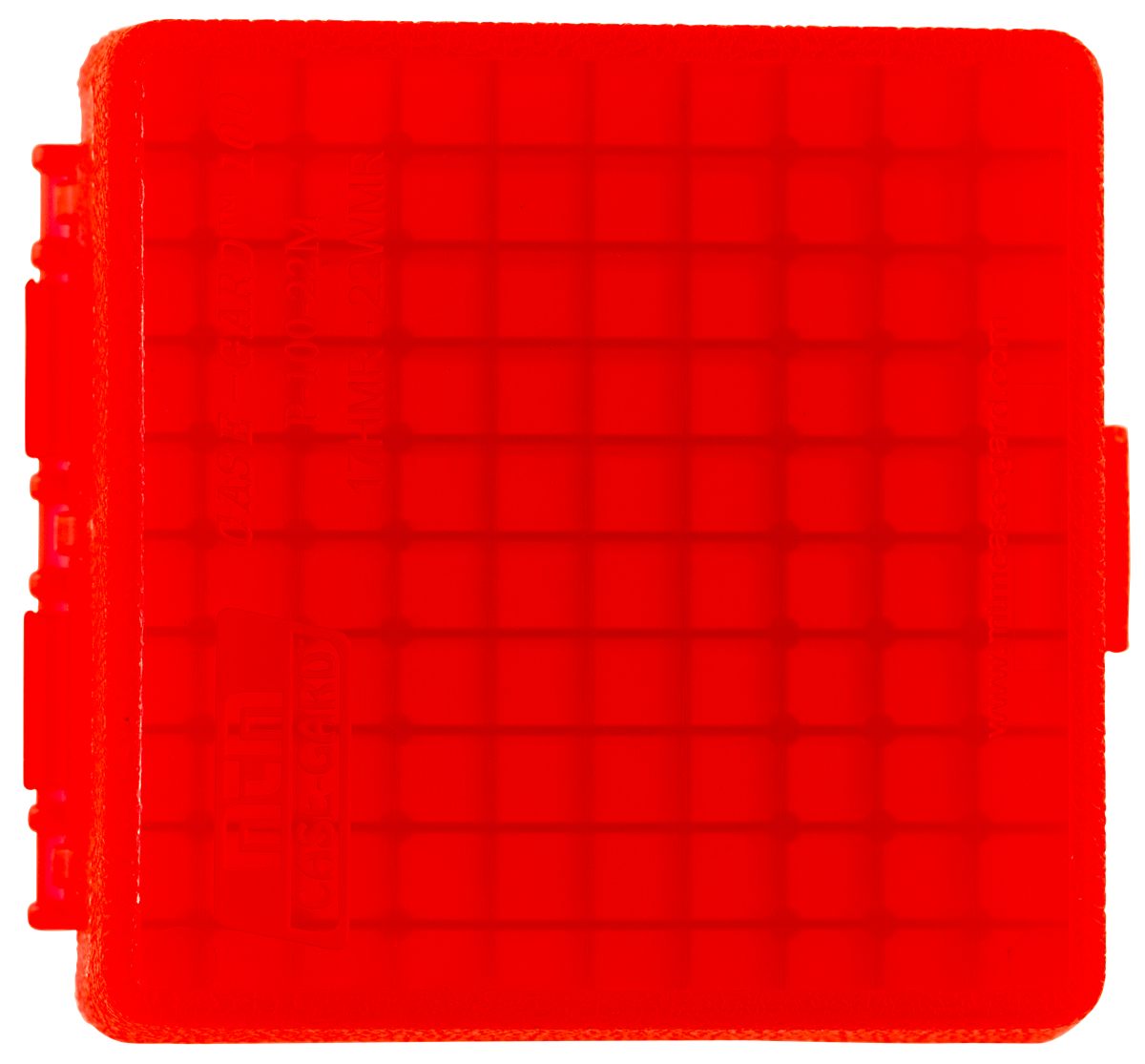 MTM 100 Mag Rim Fire Box, 22 USA Made, Clear Red