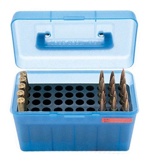 MTM Molded Products Case-Gard H50RL24 Deluxe Ammo Box Multi Clear Blue Poly view 2