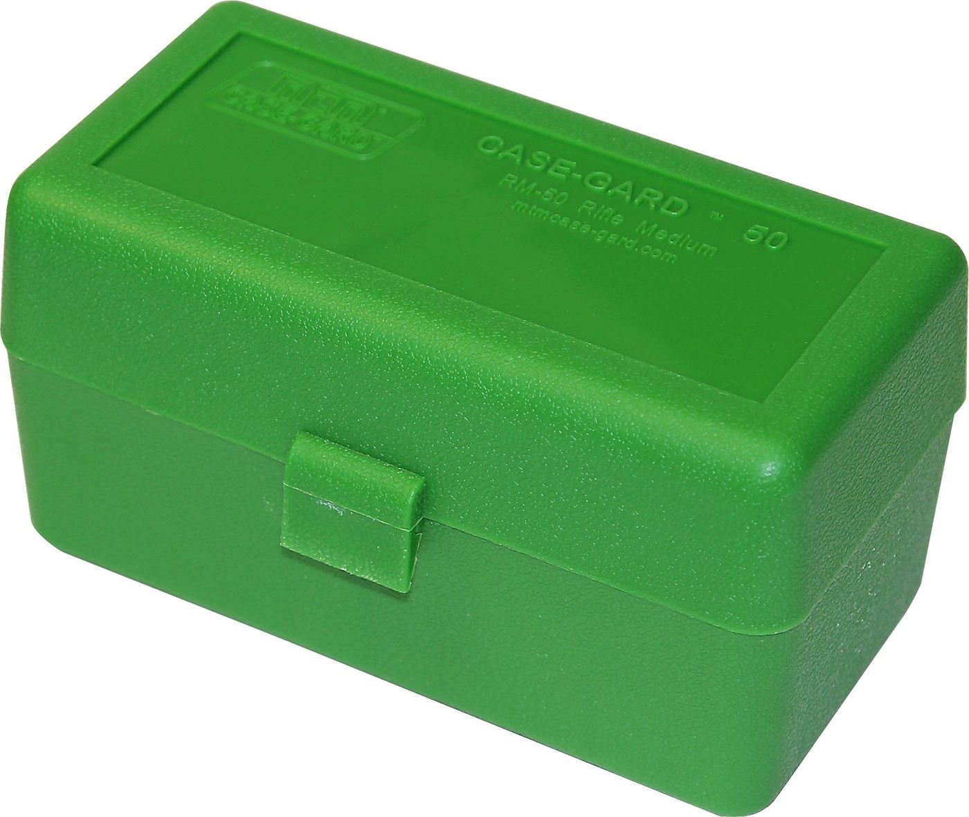 MTM RM-50-10 Round Flip-Top Rifle Ammo Box .22-250 .308 Win, USA Made, Gree