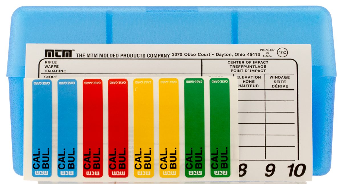 MTM 50 Round Flip-Top Rifle Ammo Box 220 Swift 243 308 Win, Blue view 2