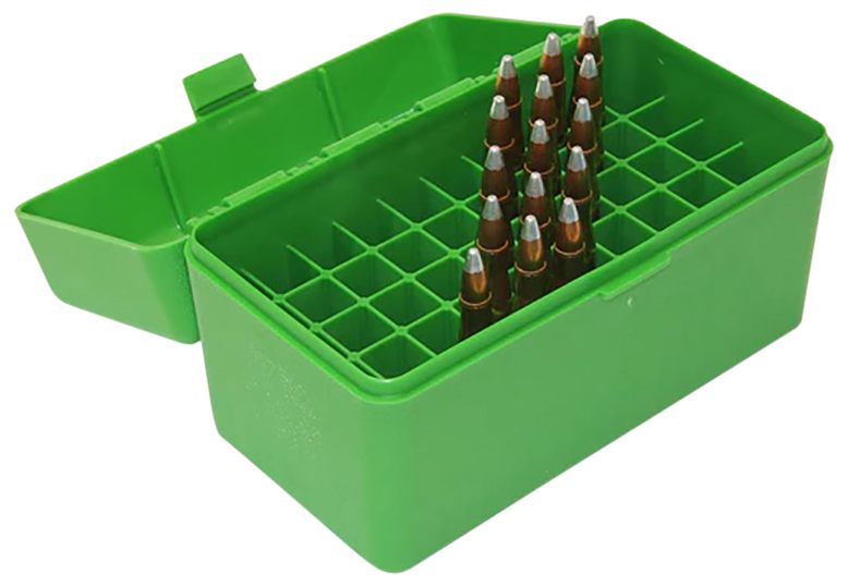 MTM RS-S-50-10 Round Flip-Top Rifle Ammo Box .22 PPC, 6MM REM BR, USA Made view 2