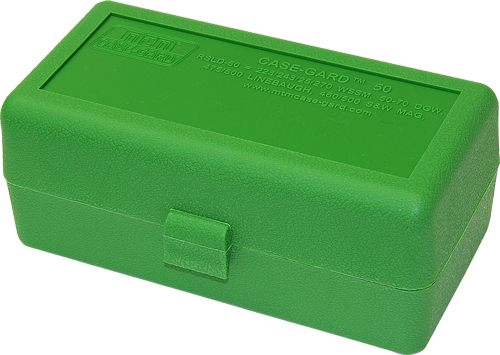 MTM 50 Round Flip-Top Rifle Ammo Box WSSM, 500 S&W (Green) view 2