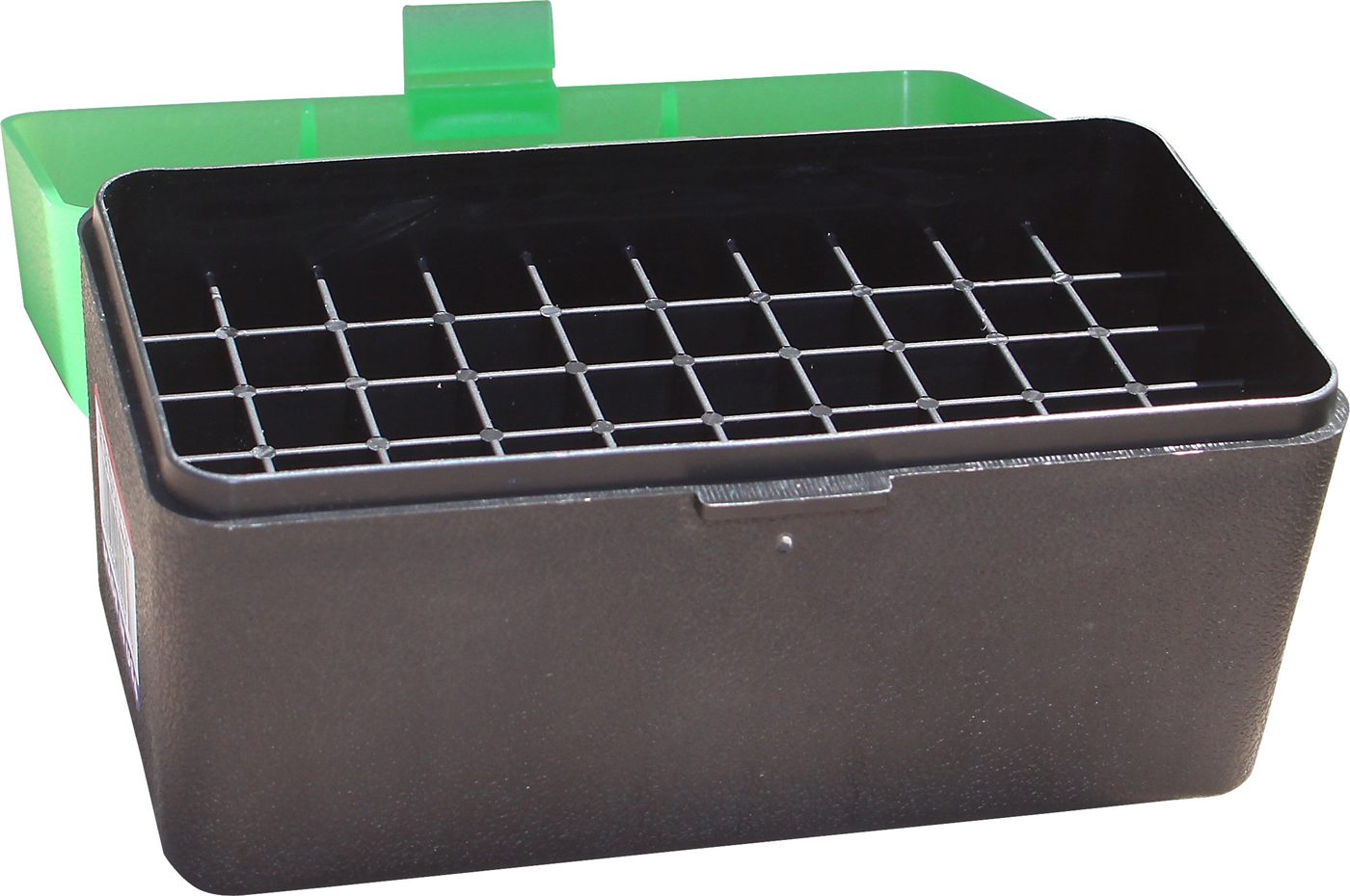 MTM 50 Round Flip-Top Rifle Ammo Box Large Mag (Clear Green/Black)