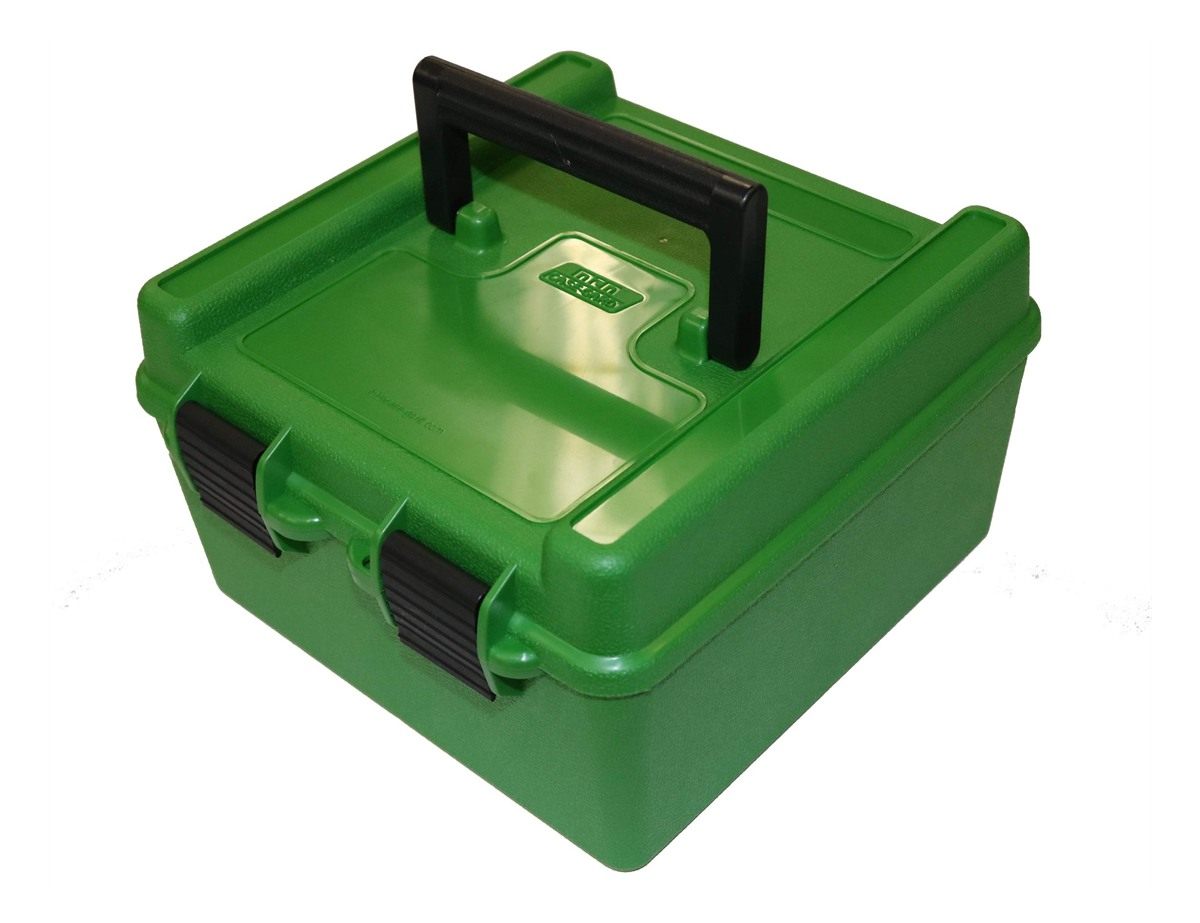 MTM R-100-MAG Deluxe Round Rifle Ammo Box 300 WSM 375 Win 7mm Rem