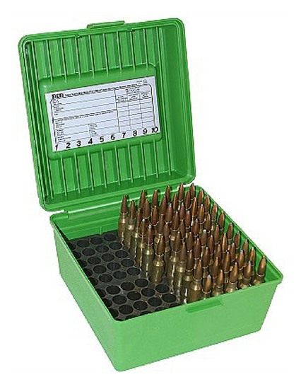 MTM R-100-MAG Deluxe Round Rifle Ammo Box 300 WSM 375 Win 7mm Rem view 2