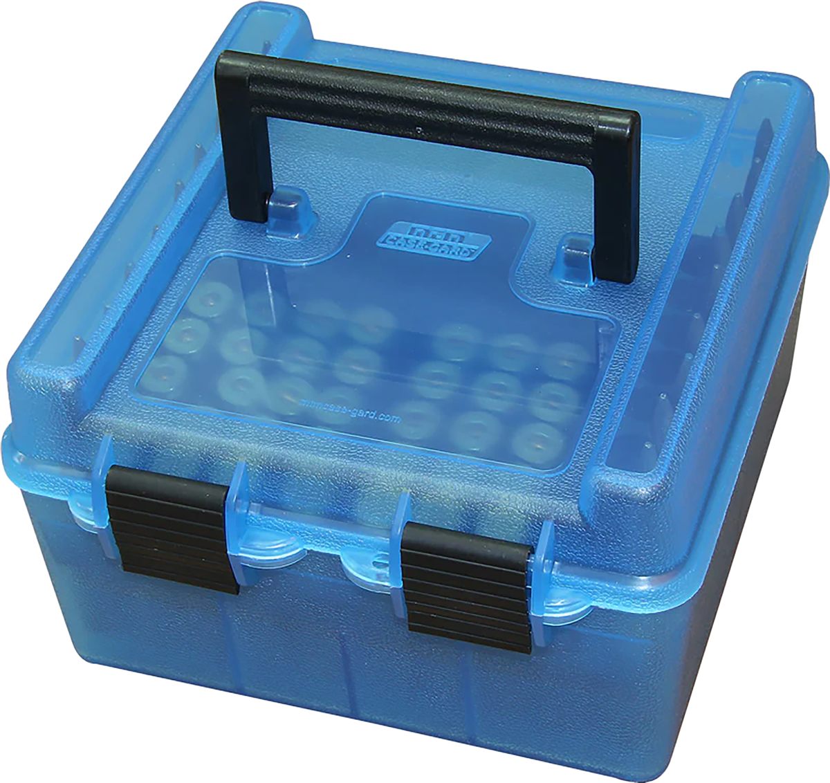 MTM Molded Products Case-Gard R100MAG24 Deluxe Ammo Box Blue Polypropylene