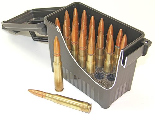 MTM BMG20 Ammo Box, 20 Round, 50 BMG/416 Barrett, USA Made, Black view 3