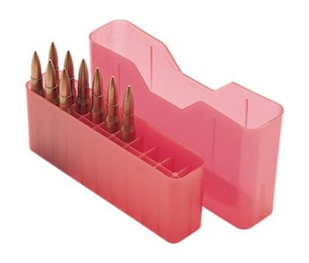 MTM MLD 20 Round Slip-Top Rifle Ammo Box (Clear Red) view 2