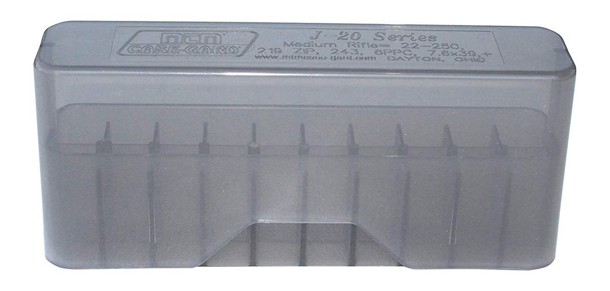 MTM MLD 20 Round Slip-Top Rifle Ammo Box (Clear Smoke) view 2