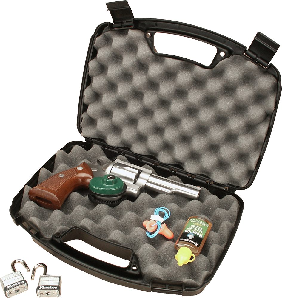 MTM 807-40 Pistol Handgun Case Single Up To 6in Revolver, USA Made, Black