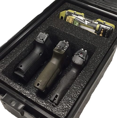 MTM TPC3 Tactical Handgun Pistol Case (3-Gun), Dark Earth Black view 2