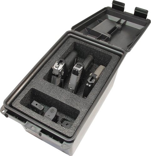 MTM TPC3 Tactical Handgun Pistol Case (3-Gun), Dark Earth Black view 3