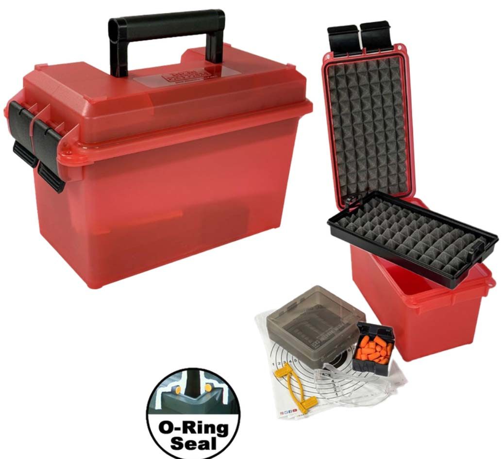 Mtm Molded Products Prk Pistol Range Kit Clear Red view 2