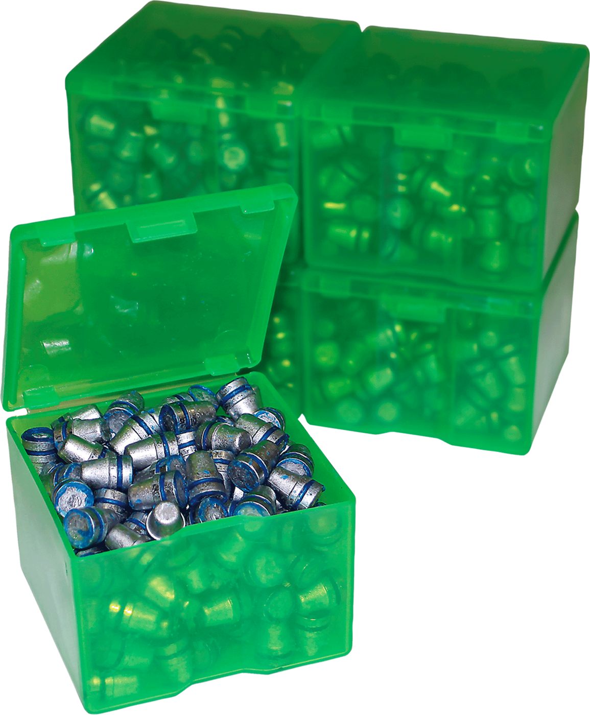MTM CAST1-16 Bullet Box, 2 Pack, USA Made, Clear Green