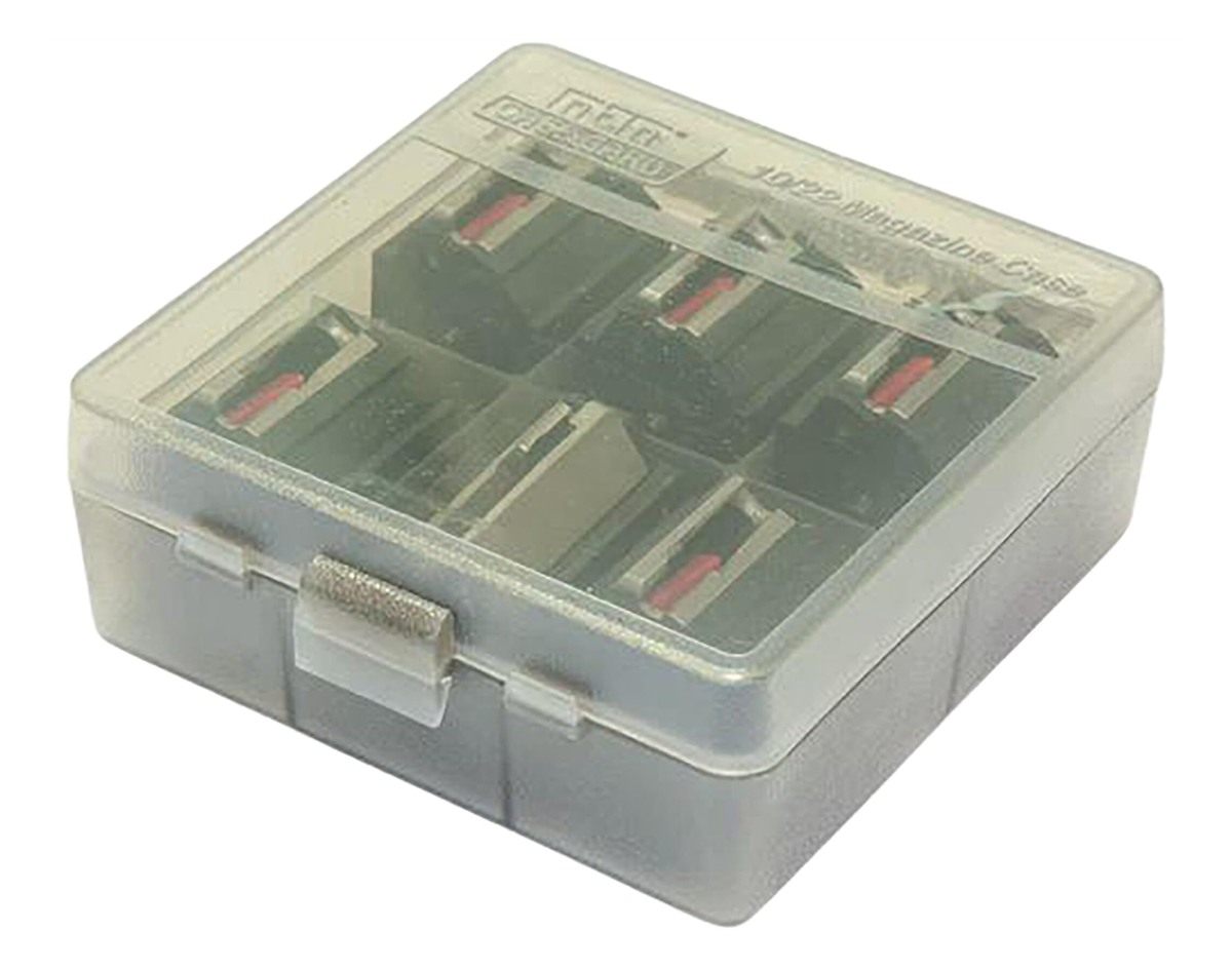 MTM TMC1022 Tactical Magazine Case 10/22 Rotary Stackable, Clear Smoke, USA