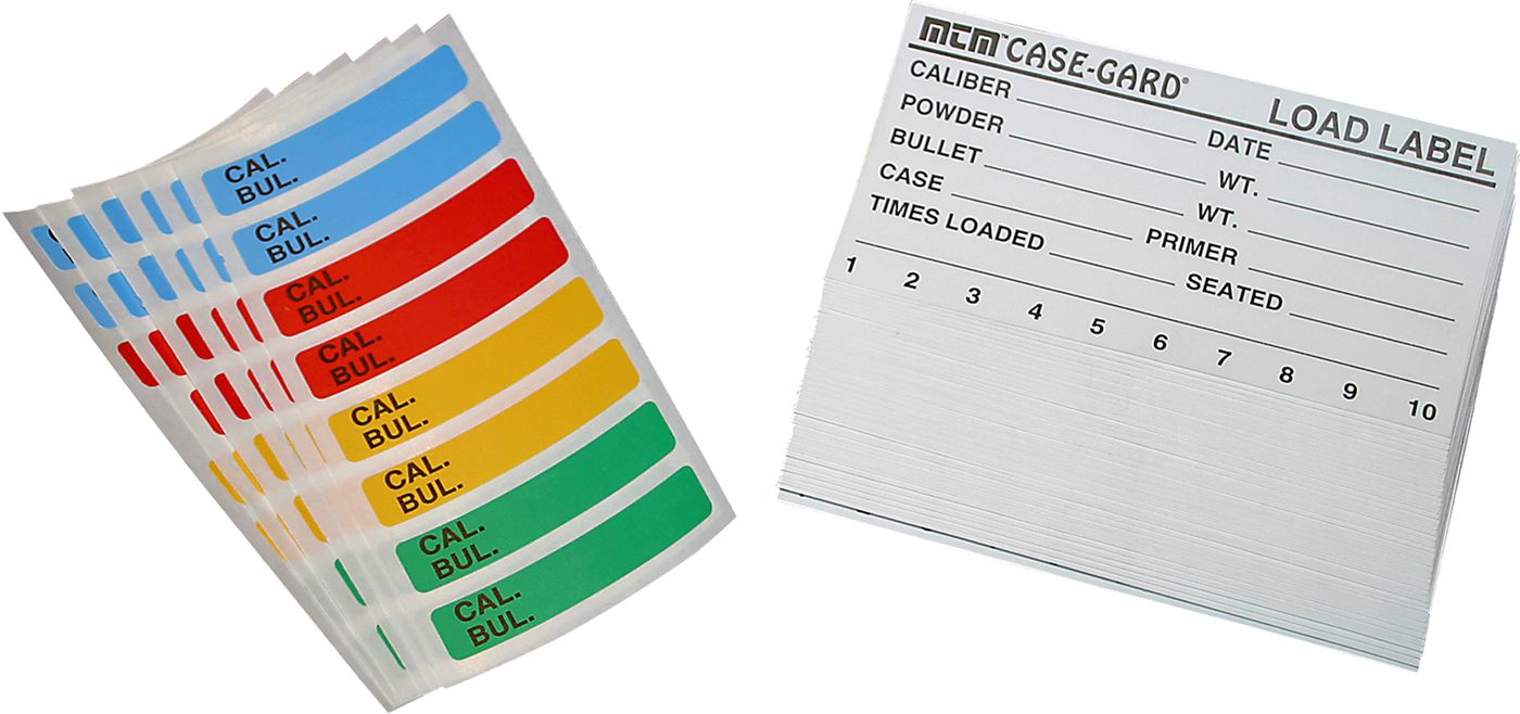 MTM LL-1 Universal Reloading Label for Rifle Handgun Ammo Boxes 50 Pack view 2