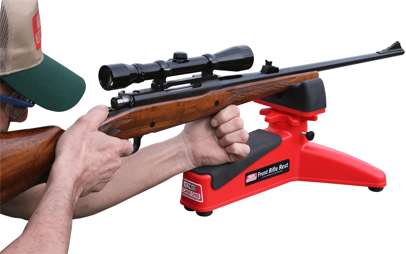 MTM Molded Products Case-Gard FRR30 Front Rifle Rest Red Polymer