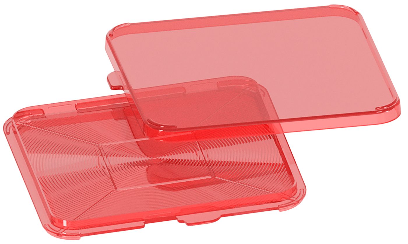 Mtm Molded Products Primer Flipper Square Red Dual Lid Closure Options