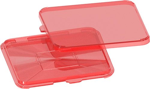 Mtm Molded Products Primer Flipper Square Red Dual Lid Closure Options view 2
