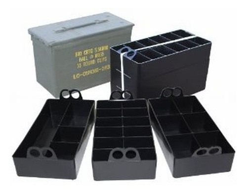 MTM ACO Ammo Can Organizer, 3 Pack, USA Made, Black view 2