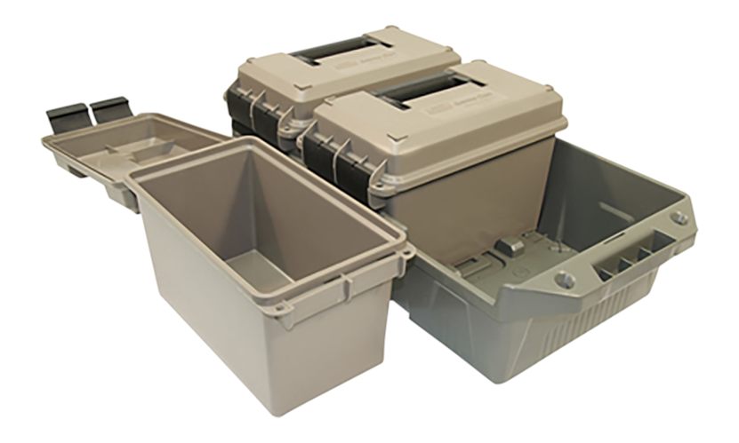 MTM Molded Products Case-Gard AC3C 3-Can Ammo Crate 50 Cal Dark Earth/Army