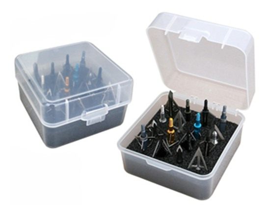 MTM BH16 Broadhead Box - Holds 16 Fixed or Mech. USA Made, Clear view 2