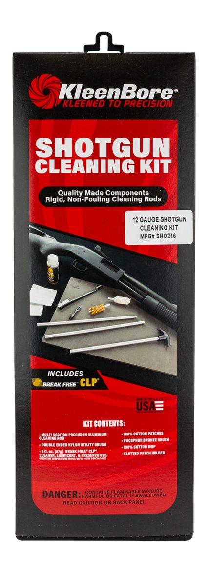 KleenBore SHO216 Classic Cleaning Kit 12 Gauge Shotgun