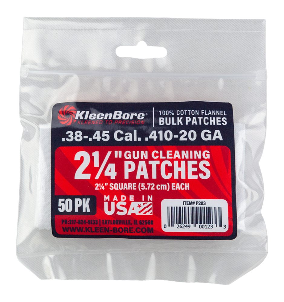 Kleenbore P203 Super Shooter .38/ .45 Cal 20/.410 Gauge 2.25in 100% Cotton
