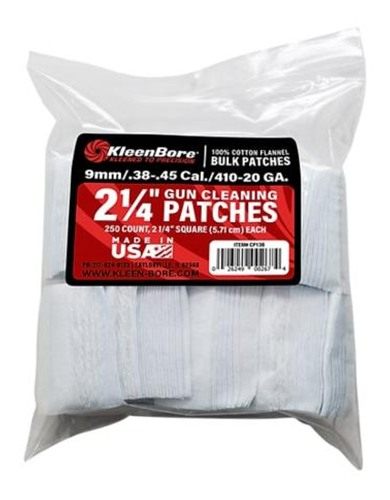 Kleen Bore 2 1/4in Cleaning Patches .38/.45 Cal .410-20 ga 250/ct