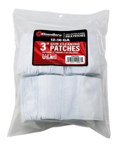Kleen Bore 3in Cleaning Patches 12-16 ga 250/ct