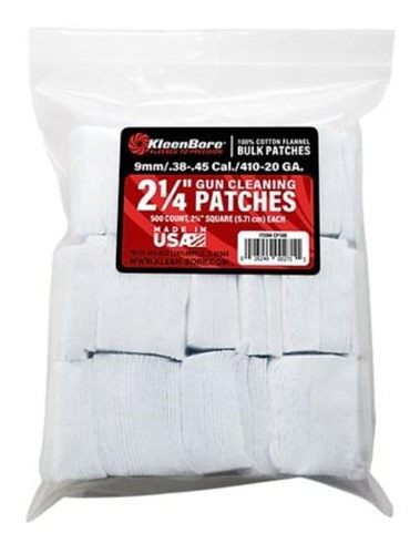 Kleen Bore 2 1/4in Cleaning Patches .38/.45 Cal .410-20 ga 500/ct view 2