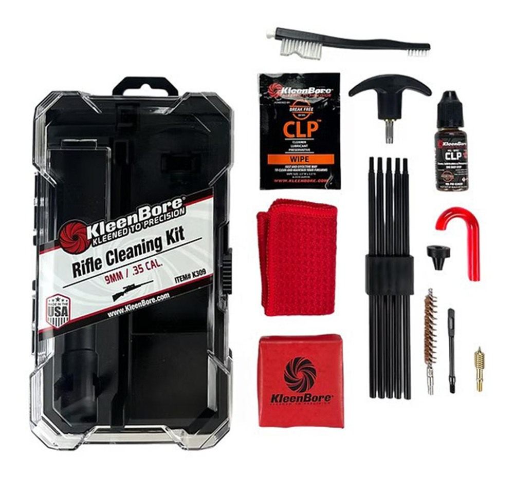 Kleenbore K309 Rifle Classic Cleaning Kit .35/ 9mm PCC Cal Carbine Nylon Br view 2