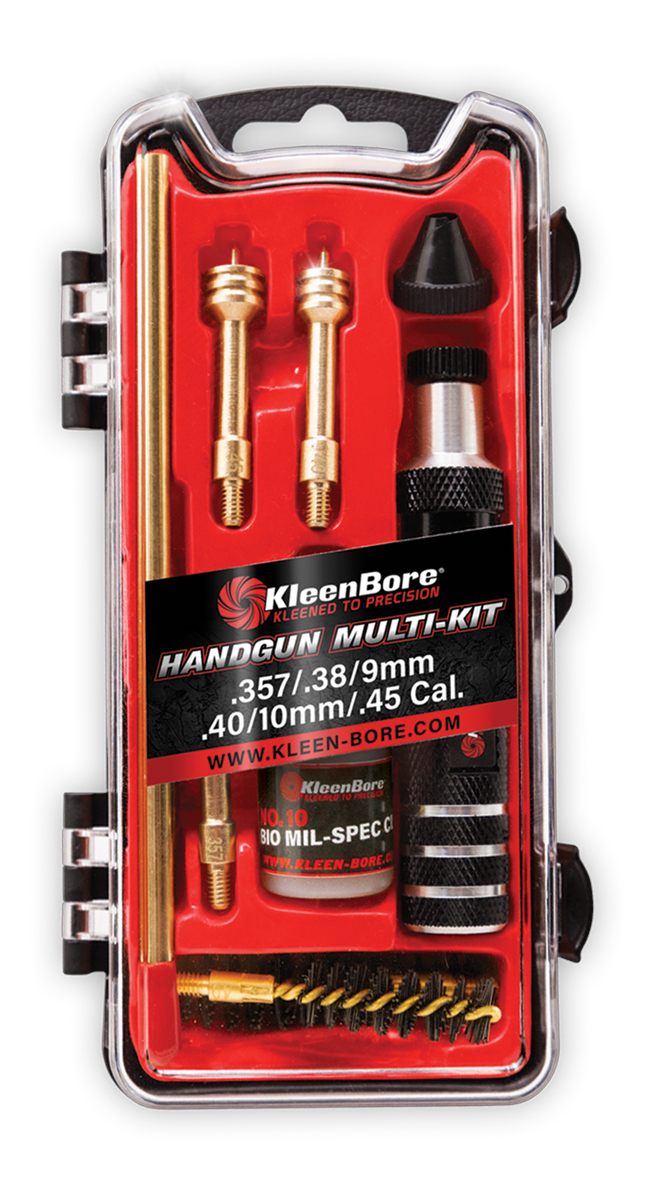 Kleenbore HMK3845 Multi-Pistol Kit .38/ .40/ .45/ 9mm/ 10mm Handgun Black/R view 3