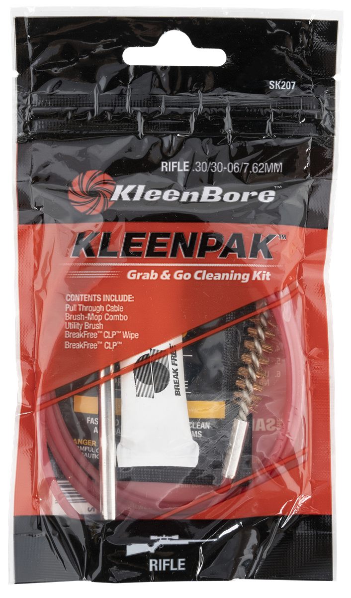 Kleenbore SK20710 Grab Go Cleaning Kit .30/ .30-06/ 7.62mm Cal Rifle 10 Per