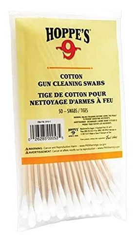 Hoppe's T06 Cotton Cleaning Swab, Wood Grain, Package of 50