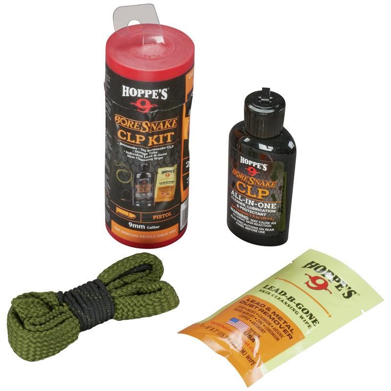 Hoppe's Boresnake CLP Cleaning Kit for 9mm Pistol, Gun Snake