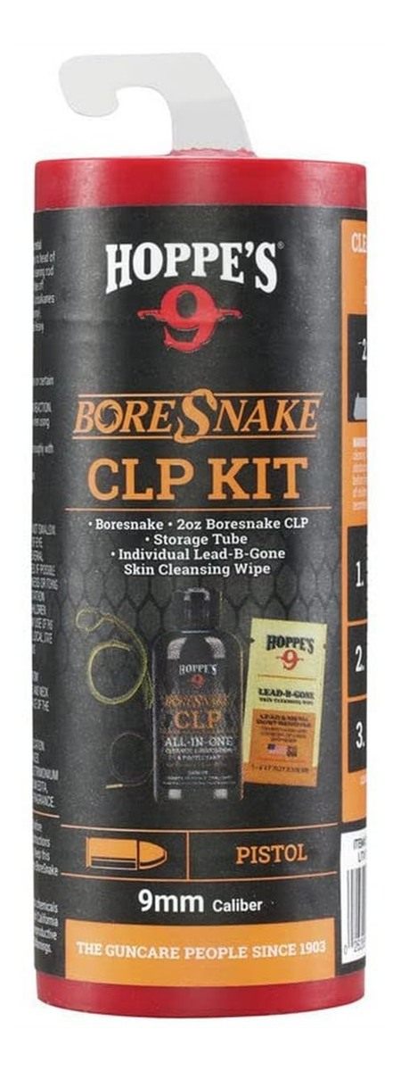 Hoppe's Boresnake CLP Cleaning Kit for 9mm Pistol, Gun Snake view 2