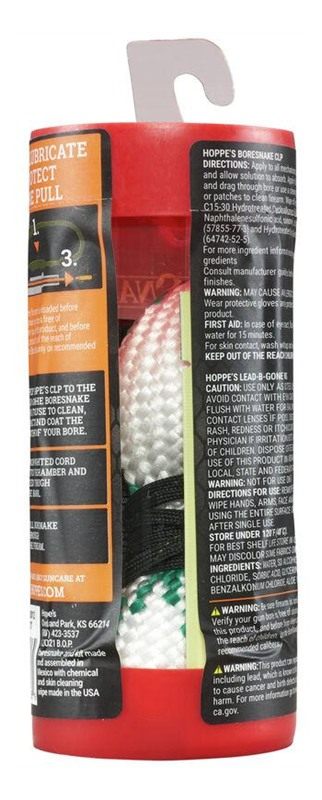 Hoppe's CLP Cleaning Kit for 12 Gauge Shotgun, Gun Snake (210012) view 3