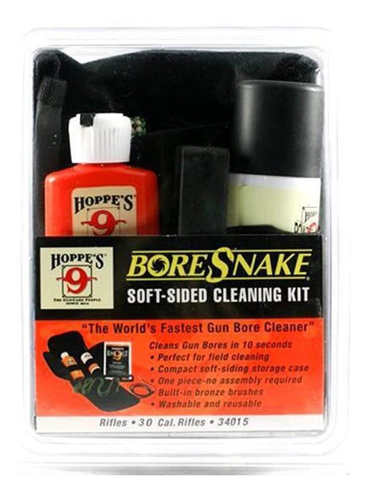 Hoppe's No. 9 BoreSnake Soft-Sided Gun Cleaning Kit, .30 Caliber Rifle