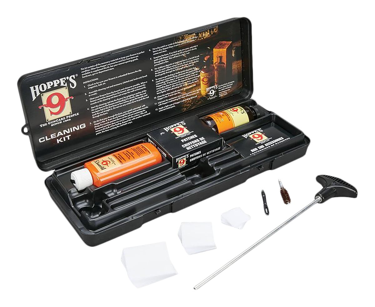 Hoppe's No. 9 Cleaning Kit with Aluminum Rod, All Caliber Pistol