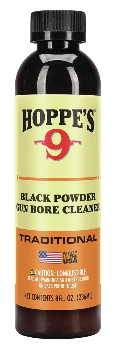 Hoppe's No. 9 Black Powder Gun Bore Cleaner and Patch Lubricant, 8 oz. Bott