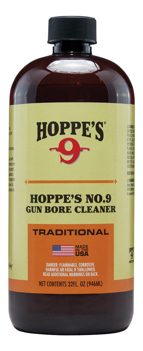 Hoppe's No. 9 Gun Bore Cleaning Solvent, 1-Quart Bottle