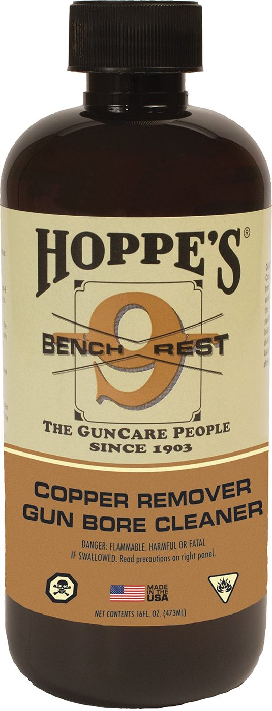 Hoppe's No. 9 Bench Rest Copper Gun Bore Cleaner, 16 oz. Bottle
