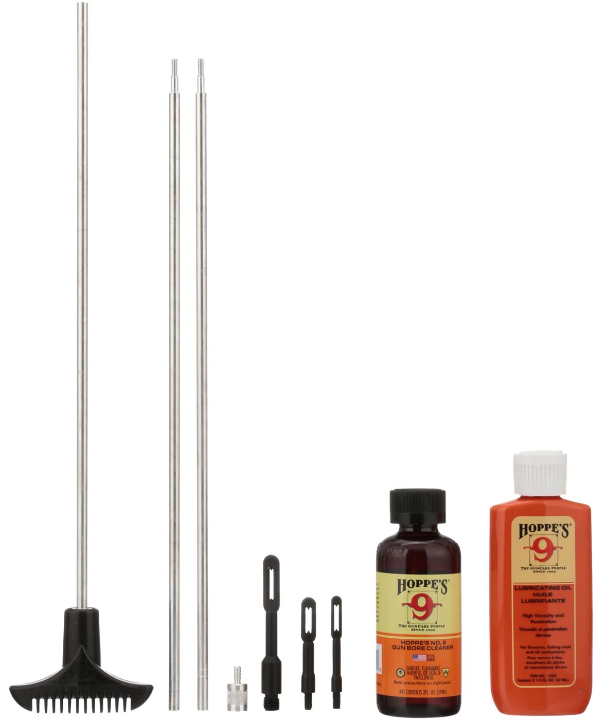 Hoppe's No. 9 Cleaning Kit with Aluminum Rod, Universal Rifle/Shotgun, Clam