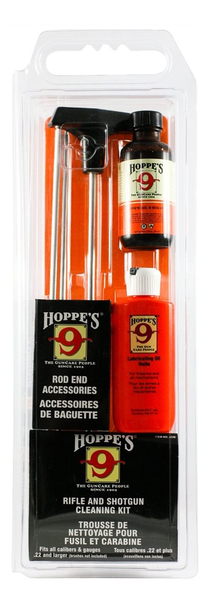 Hoppe's No. 9 Cleaning Kit with Aluminum Rod, Universal Rifle/Shotgun, Clam view 2